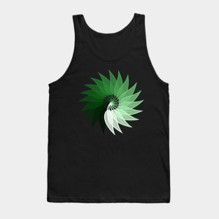 Green Spiral Swirl Tank Top